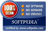 100% CLEAN Softpedia award
